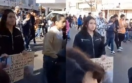 La movilizaci&oacute;n que tuvo lugar ayer en Villa Constituci&oacute;n. (Facebook)