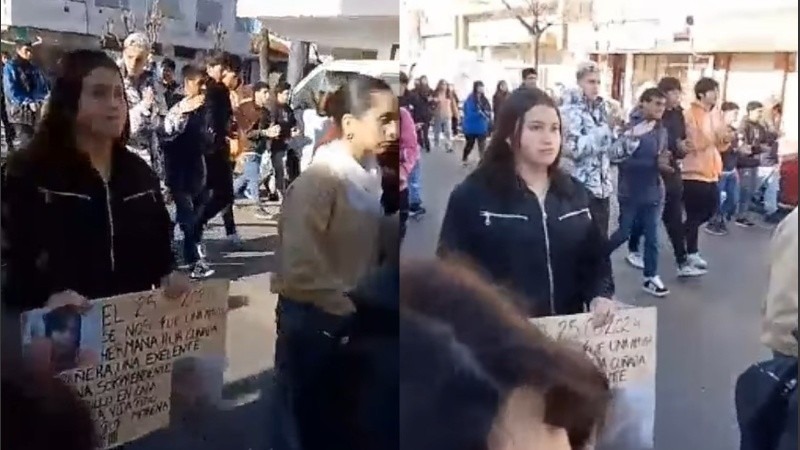 La movilizaci&oacute;n que tuvo lugar ayer en Villa Constituci&oacute;n. (Facebook)