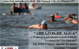 Imagen de "Abrazos de agua" a 10 años del estreno será proyectada en la Universidad Abierta Interamericana