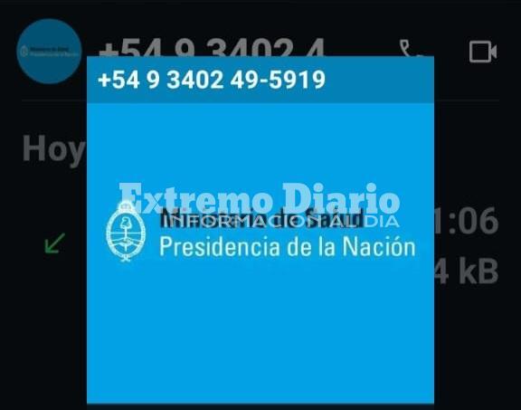Foto: captura de pantalla enviada por el denunciante.
