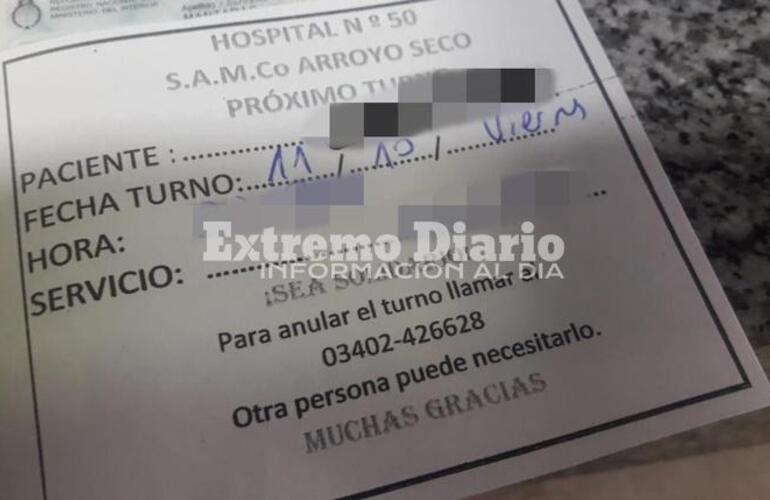 La se&ntilde;ora consigui&oacute; turno para el 11 de octubre pr&oacute;ximo