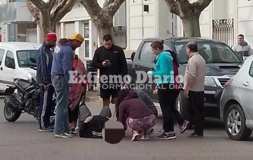 Imagen de Accidente entre moto y peat&oacute;n