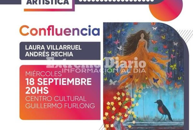 Imagen de Se presentará la muestra Confluencia de Laura Villarruel y Andrés Rechia en el Centr Cultural