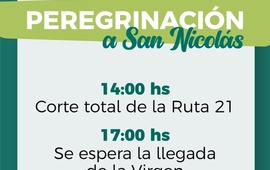 Imagen de Pueblo Esther anuncia cortes de tr&aacute;nsito y desv&iacute;os por la Peregrinaci&oacute;n a San Nicol&aacute;s