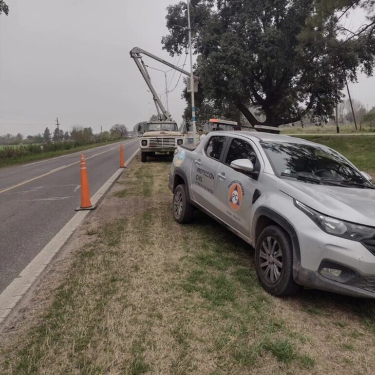 Imagen de La Comuna de Pavón realizó tareas de poda preventiva para evitar riesgos y accidentes