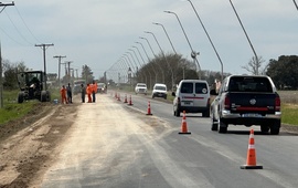 Imagen de Continúa la obra de repavimentación del acceso San José.