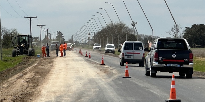 Imagen de Continúa la obra de repavimentación del acceso San José.