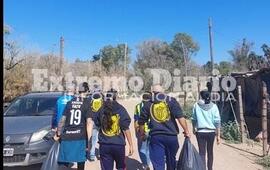 Imagen de Arroyo Seco: Acciones solidarias de la filial de Rosario Central