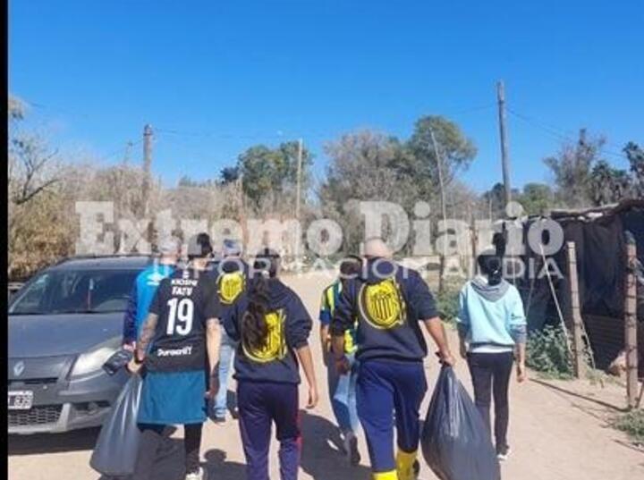 Imagen de Arroyo Seco: Acciones solidarias de la filial de Rosario Central