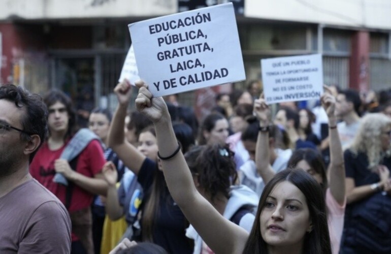 Las marchas de abril pasado fueron multitudinarias en Rosario y Buenos Aires. (Alan Monzón/Rosario3)