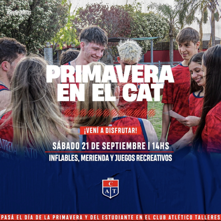 Imagen de Talleres realizará la 'Primavera en el C.A.T'.