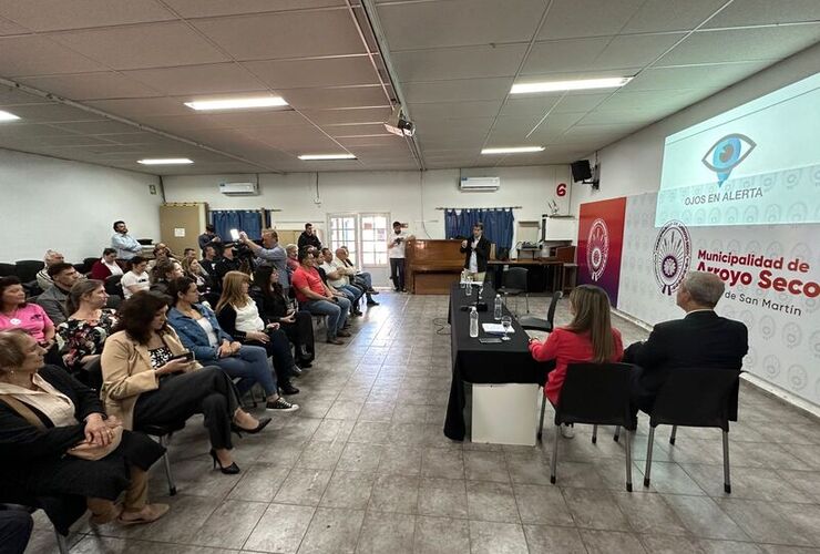 La presentación fue hoy en el SUM del Centro Cultural.