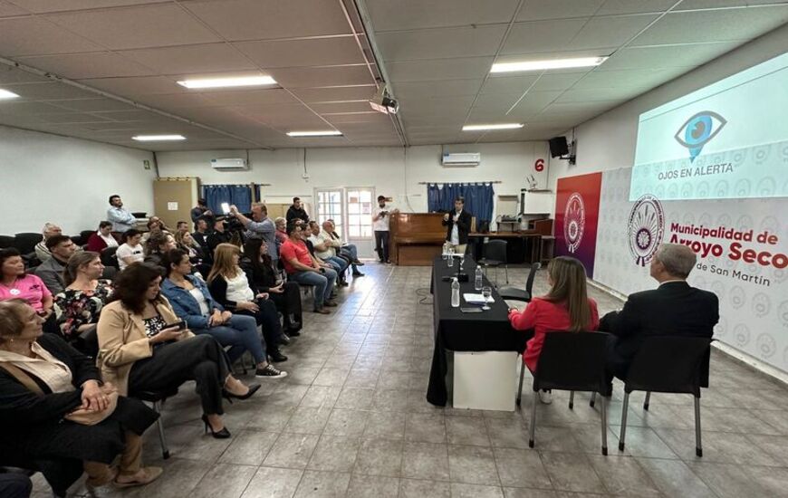 La presentación fue hoy en el SUM del Centro Cultural.