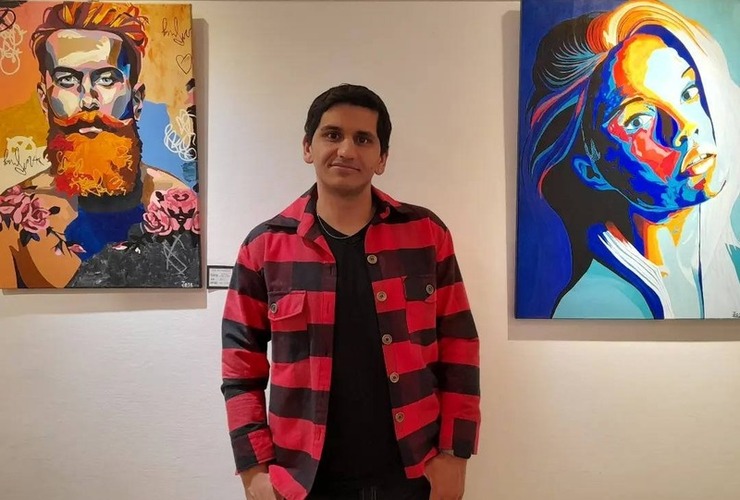 Imagen de Quedó inaugurada la muestra "Lienzo Mágico" del artista local José Bustamante