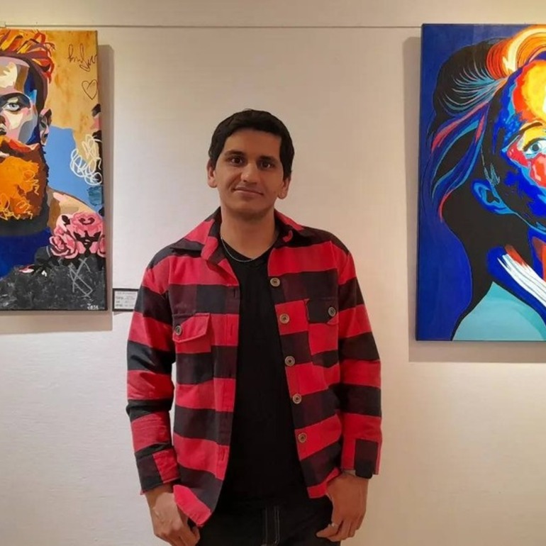 Imagen de Quedó inaugurada la muestra "Lienzo Mágico" del artista local José Bustamante