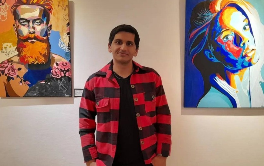 Imagen de Qued&oacute; inaugurada la muestra "Lienzo M&aacute;gico" del artista local Jos&eacute; Bustamante