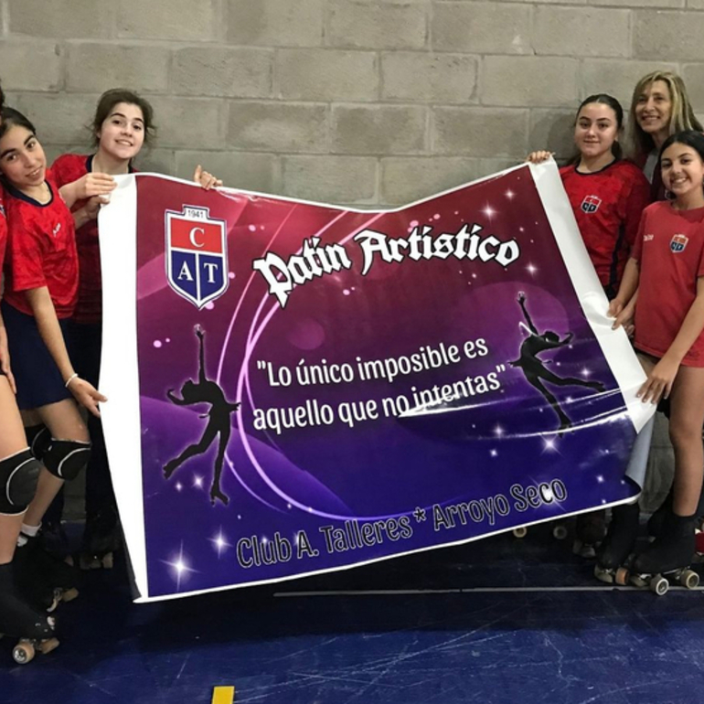 Imagen de Histórico: Patinadoras de Talleres competirán por primera vez.