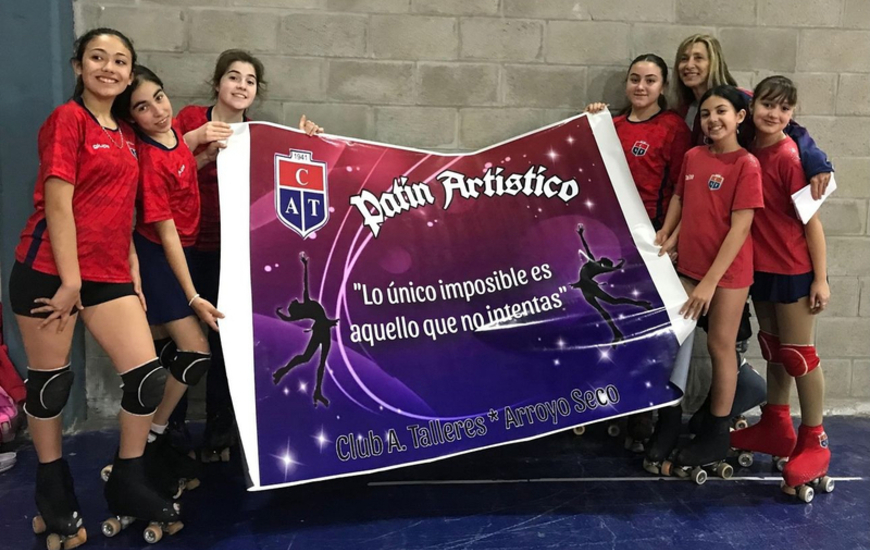 Imagen de Histórico: Patinadoras de Talleres competirán por primera vez.