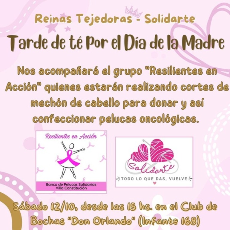 Imagen de Reinas Tejedoras - Solidarte: Tarde de té por el Día de la Madre