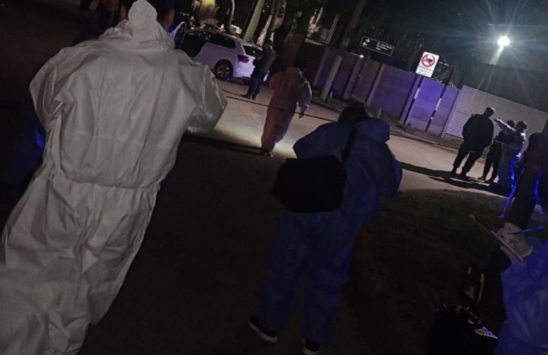 Fotograf&iacute;a tomada instantes despu&eacute;s del crimen.