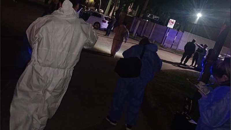 Fotograf&iacute;a tomada instantes despu&eacute;s del crimen.