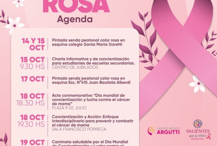 Imagen de Agenda de actividades: Mes Internacional de Concientización sobre el Cáncer de Mama