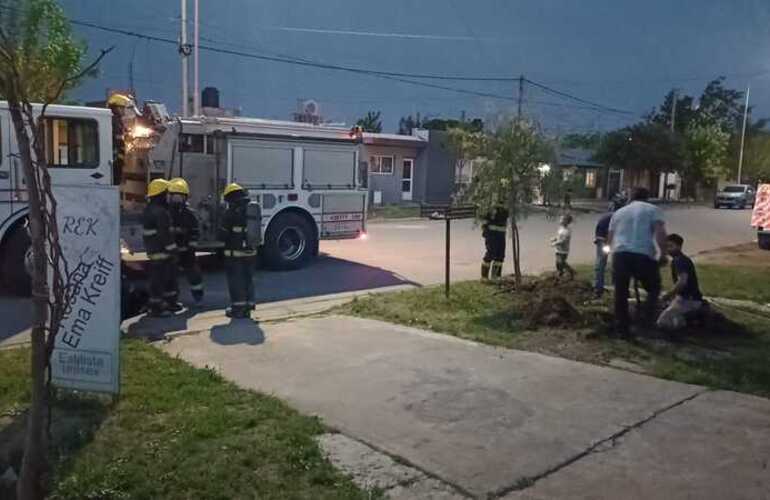 Imagen de Escape de gas en el Barrio Santa Rita