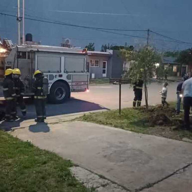 Imagen de Escape de gas en el Barrio Santa Rita