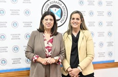 Clara García mantuvo una reunión con la flamante presidenta de Federación Agraria Argentina, Andrea Sarnari