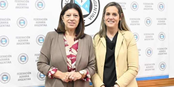 Clara García mantuvo una reunión con la flamante presidenta de Federación Agraria Argentina, Andrea Sarnari