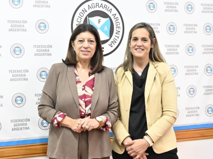 Clara García mantuvo una reunión con la flamante presidenta de Federación Agraria Argentina, Andrea Sarnari