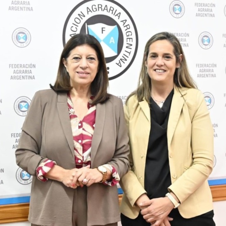 Clara García mantuvo una reunión con la flamante presidenta de Federación Agraria Argentina, Andrea Sarnari