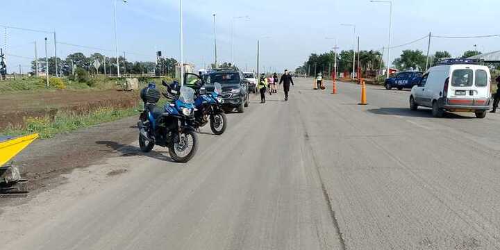 El amplio despliegue se daba a la altura del denominado camino a la arenera en Fighiera.