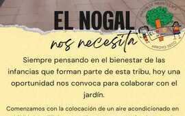 Imagen de El Jardín de Infantes El Nogal solicita colaboración de la comunidad