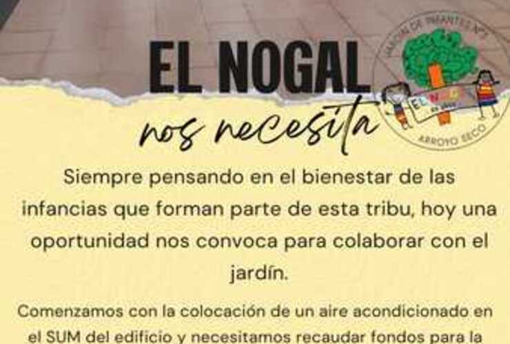 Imagen de El Jardín de Infantes El Nogal solicita colaboración de la comunidad