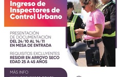 Imagen de ¡Llamado a concurso!: Ingreso de inspectores de Control Urbano