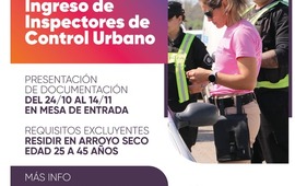 Imagen de &iexcl;Llamado a concurso!: Ingreso de inspectores de Control Urbano