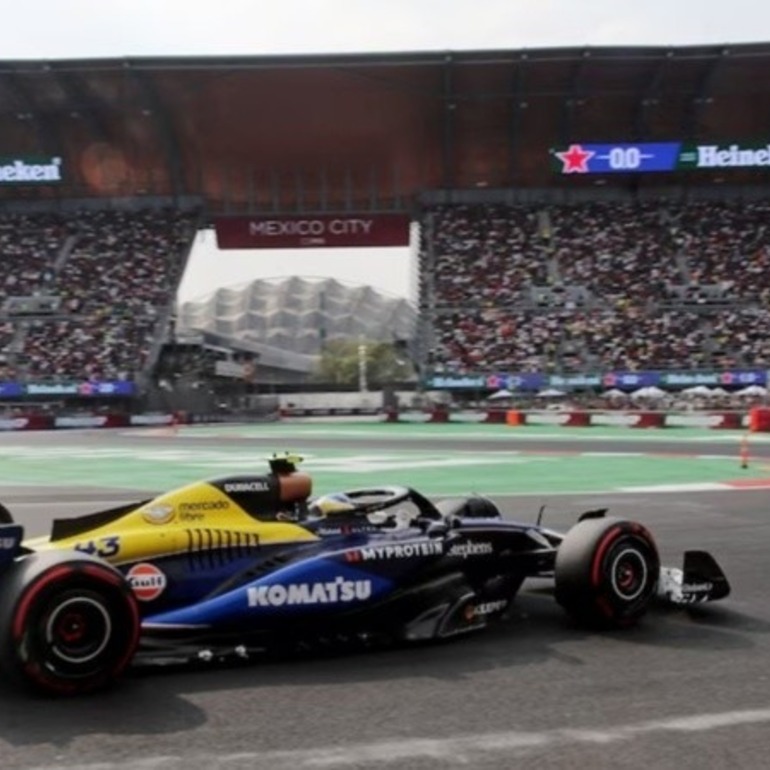 Franco Colapinto completó una buena carrera y terminó 12° en el GP de México.