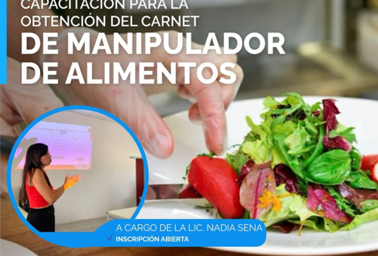 Imagen de Nueva Capacitación para la obtención de Carnet de Manipulador de Alimentos.