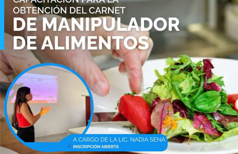 Imagen de Nueva Capacitación para la obtención de Carnet de Manipulador de Alimentos.