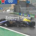 Imagen de Fórmula 1: En una accidentada carrera, Franco Colapinto perdió el control del auto, chocó y quedó afuera del GP de Brasil