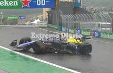 Imagen de Fórmula 1: En una accidentada carrera, Franco Colapinto perdió el control del auto, chocó y quedó afuera del GP de Brasil