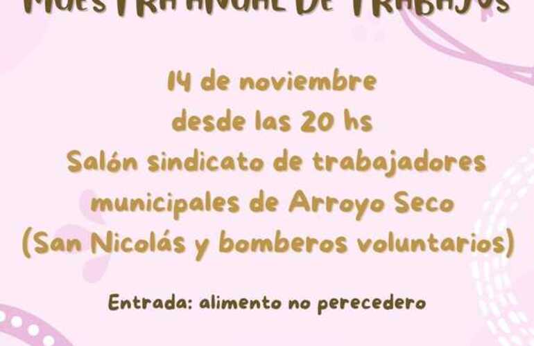 Imagen de Reinas Tejedoras - Solidarte realizará su Muestra Anual de Trabajos en Arroyo Seco