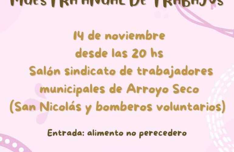Imagen de Reinas Tejedoras - Solidarte realizar&aacute; su Muestra Anual de Trabajos en Arroyo Seco