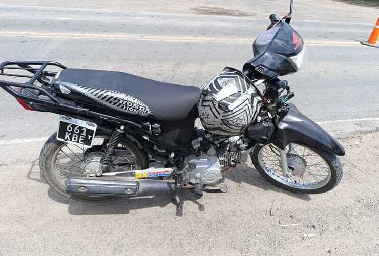 La moto quedó secuestrada.