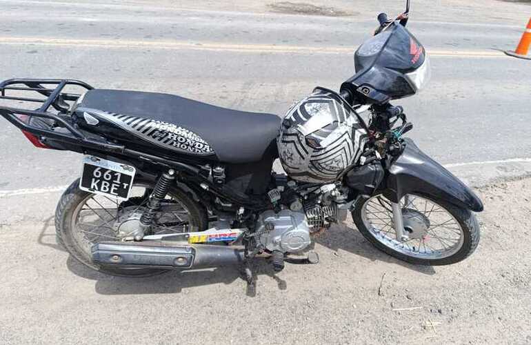 La moto quedó secuestrada.