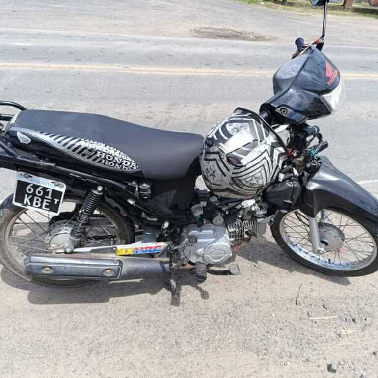 La moto quedó secuestrada.