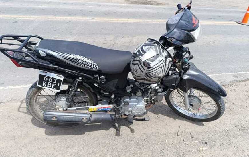 La moto quedó secuestrada.