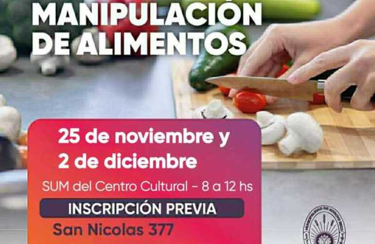 Imagen de &Uacute;ltimo curso de Manipulaci&oacute;n de Alimentos del 2024