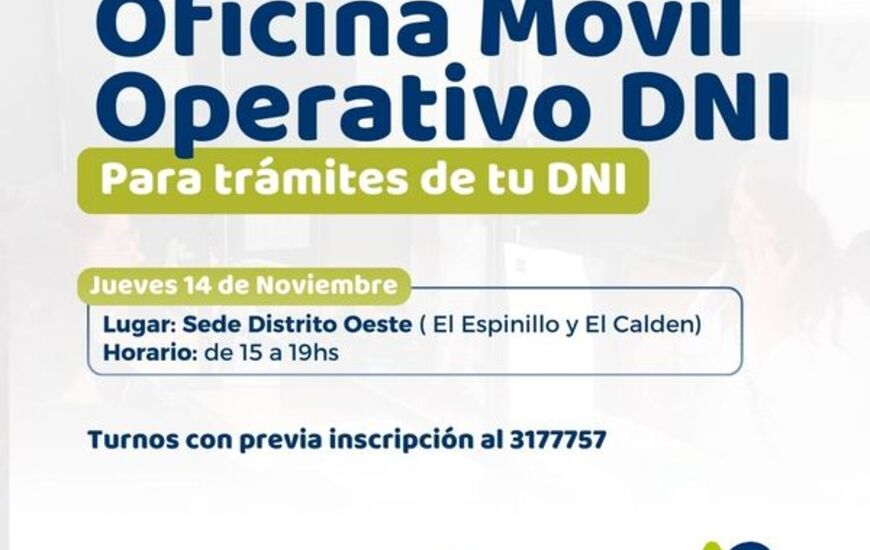 Imagen de Oficina M&oacute;vil, Operativo DNI